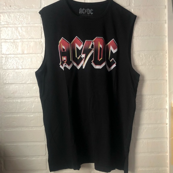 ac dc sleeveless shirt